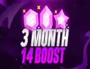 14 Boosts | 3 Months
